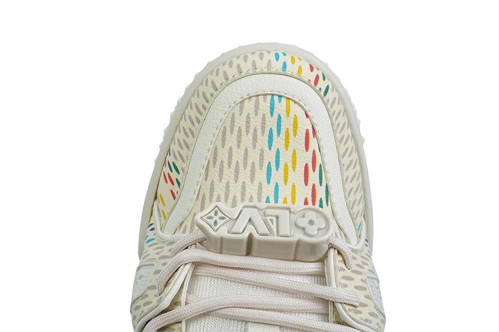 PK God Louis Vuitton Trainer Maxi White Multi RETAIL MATERIALS READY TO SHIP